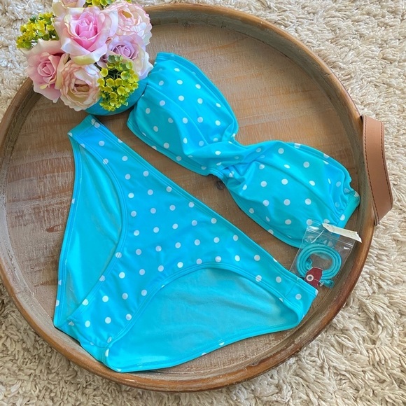Polka dot bikini blue L/XL - Picture 2 of 7